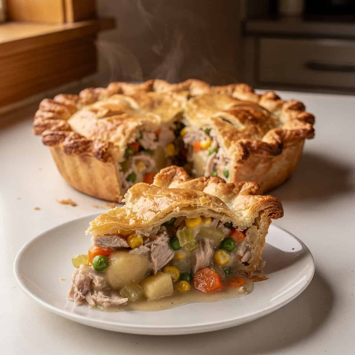 Leftover Turkey & Chicken Pot Pie: Quick Comfort Food